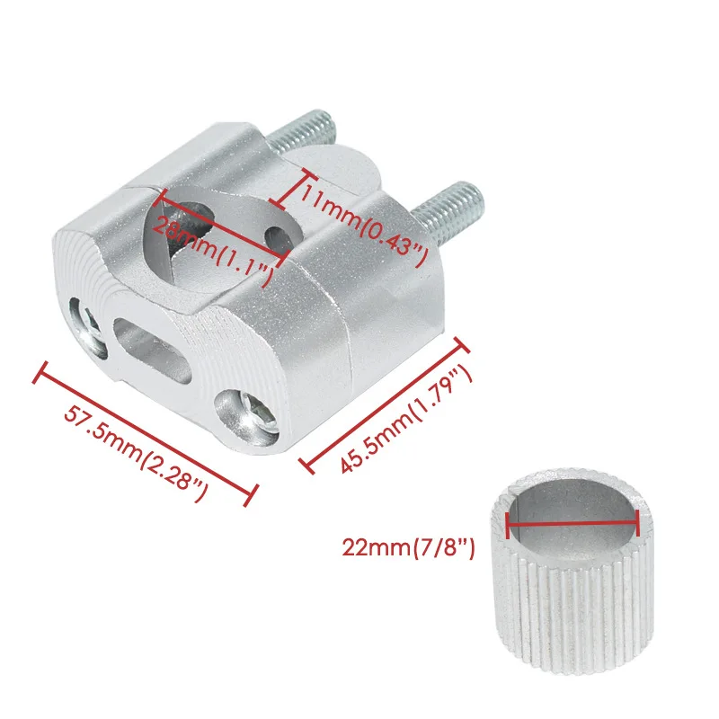 

Motorcycle refitting CNC pressure code faucet pressure block heightening block universal variable diameter handlebar fixing clip