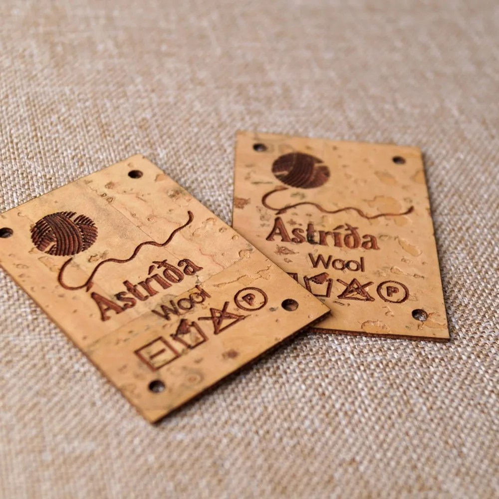 

50pcs Personalize Knitting or Crochet Labels, Clothing Leather Tags, Garment Tags, Faux Leather, Logo Labels, Garment Labels