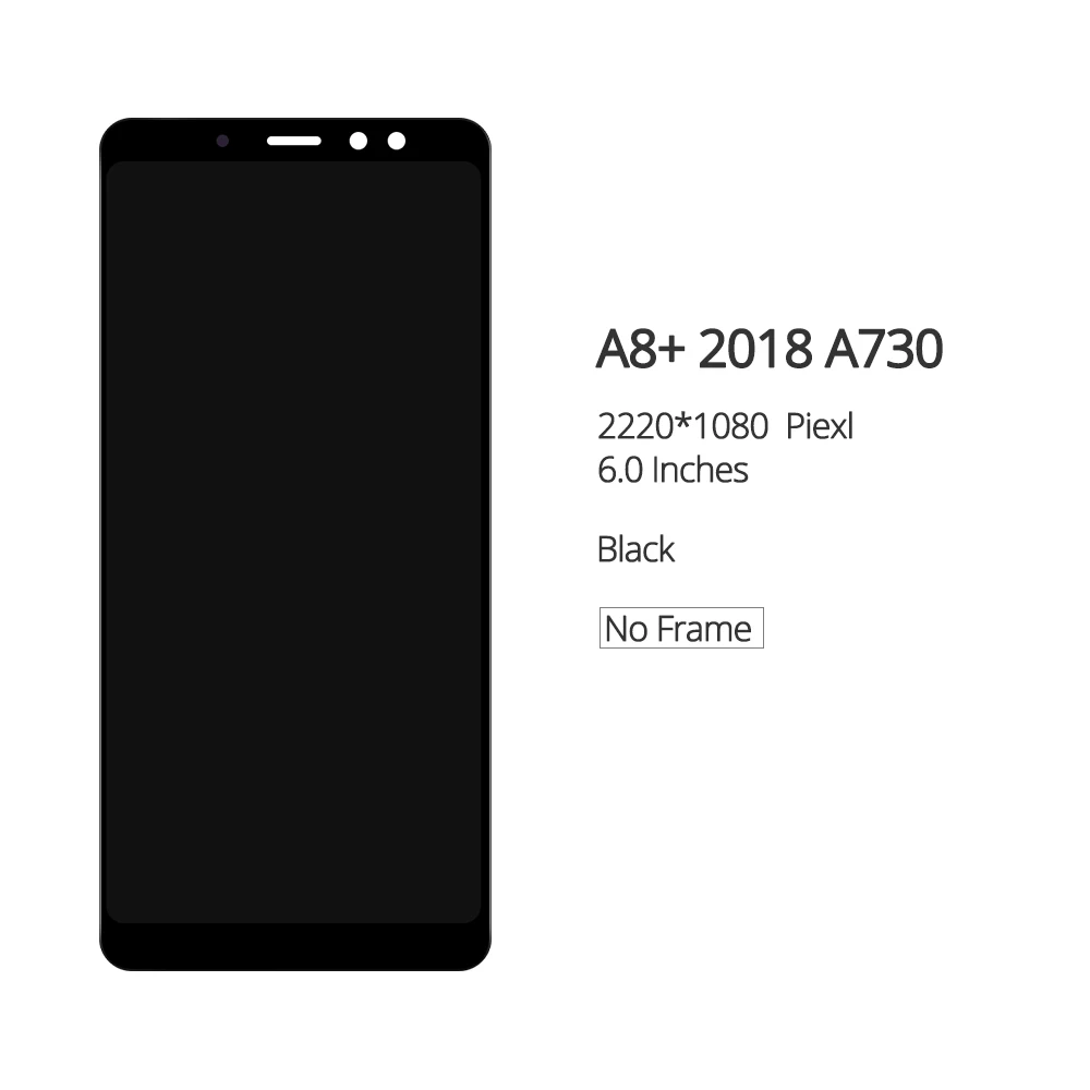 6,0 дюймов A730 ЖК s Дисплей для samsung A8 A8+ A730 A730F ЖК-экран дигитайзер сенсорная сборка для samsung A8+ Plus