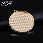 20 шт кабошон основа подвески настройки розовое золото 40 мм Пустой Лоток для DIY ювелирных изделий Аксессуары ожерелье брелок компоненты