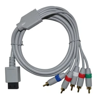 10 pcs component hdtv av audio adapter cable cord wire 5rca for nintend wii