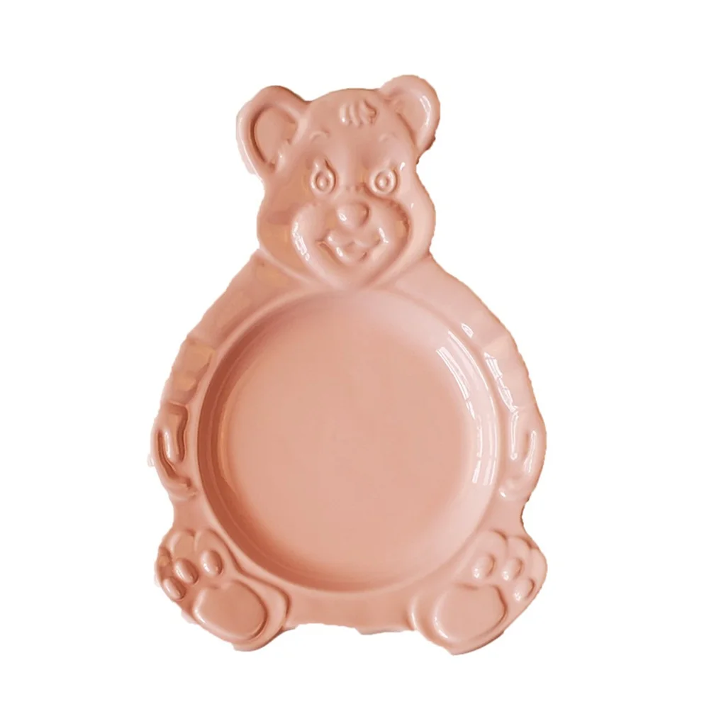 Керамическая миска с медведем мультяшная тарелка для десертов блюда в Корейском
