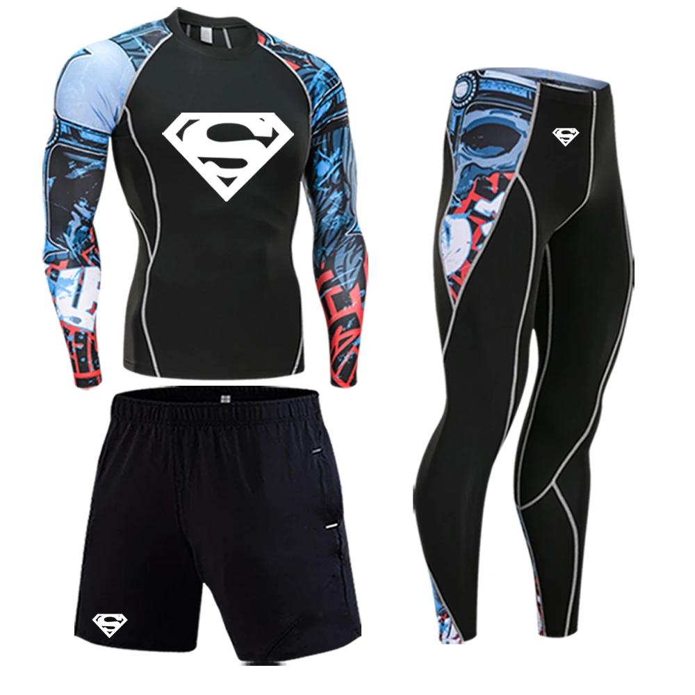 New high quality men's suit compression underwear sports winter warm sportswear tights gym running clothes high quality