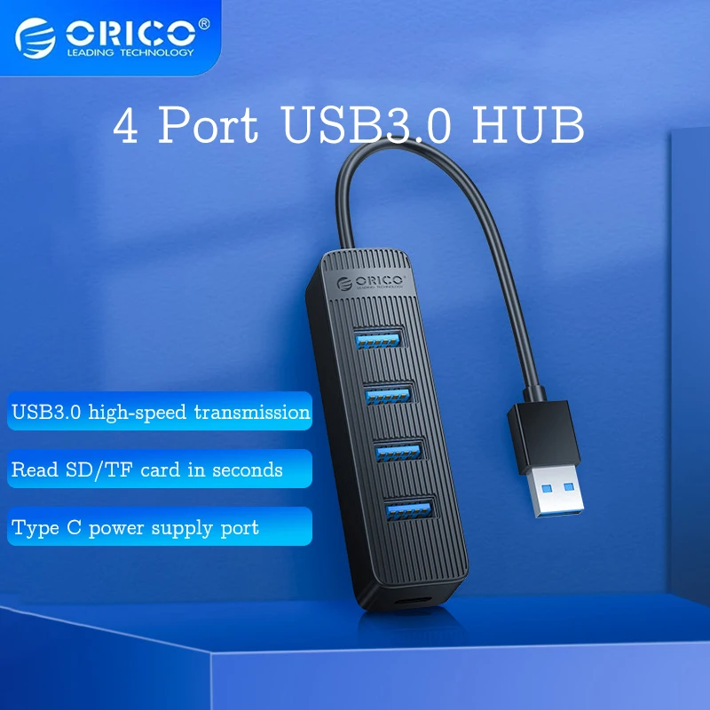 

ORICO usb hub TWU32-4A Mini usb c hub 3.0 USB Power Port High Speed Multi 4 Ports USB3.0 Splitter Adapter laptop accessories