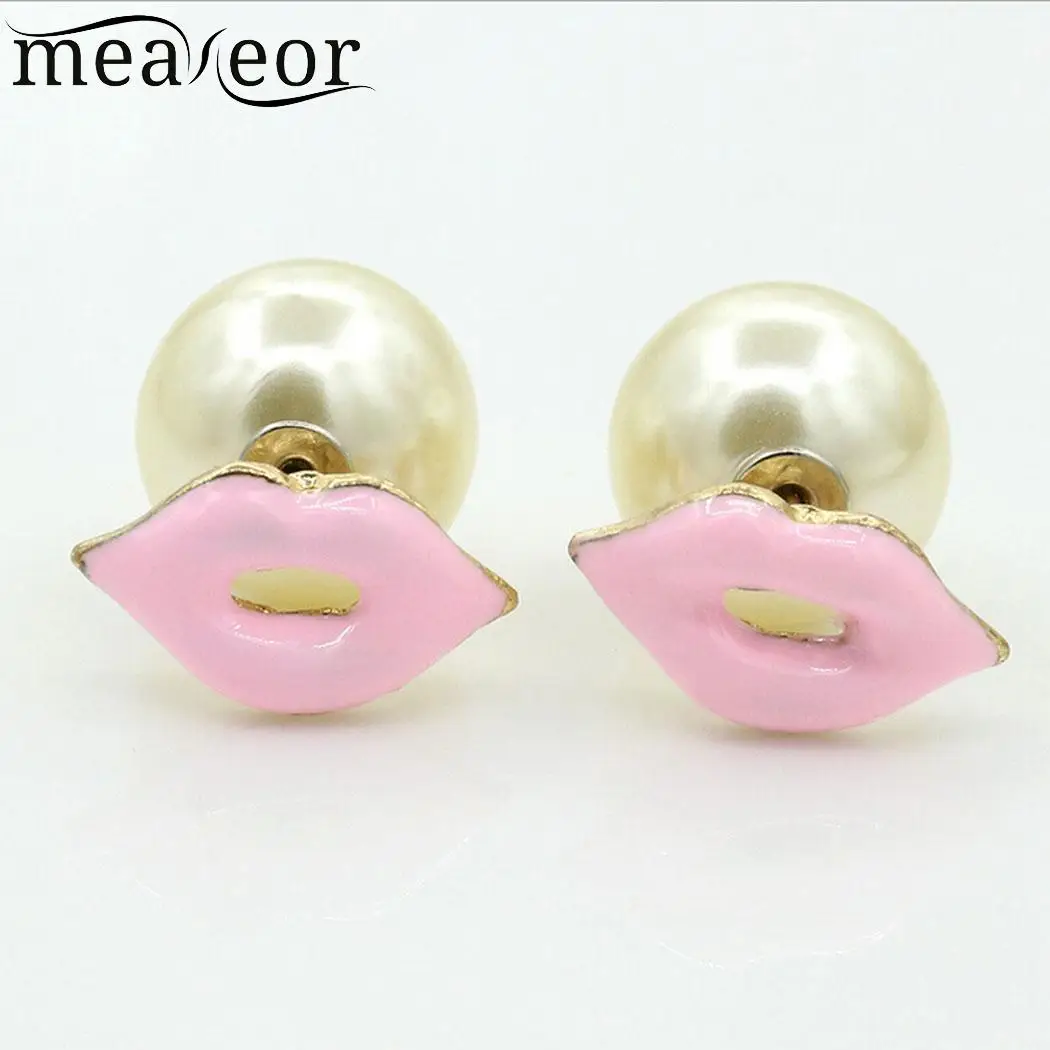 Женские Модные Элегантные повседневные серьги-гвоздики с имитацией губ 1 3 см/0 5