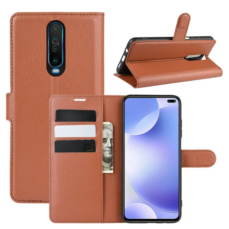 Кожаный чехол книжка с подставкой для Xiaomi Redmi K30 6 ГБ 64 8 128 256 T Pro|Чехлы-портмоне| |