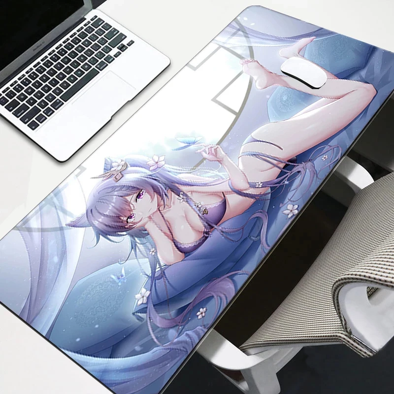 

Genshin Impact 90x40cm Large Mouse Pad Gaming Accessories PC Laptop Gamer Mousepad Anime Antislip non-skid laptop mouse pad mat