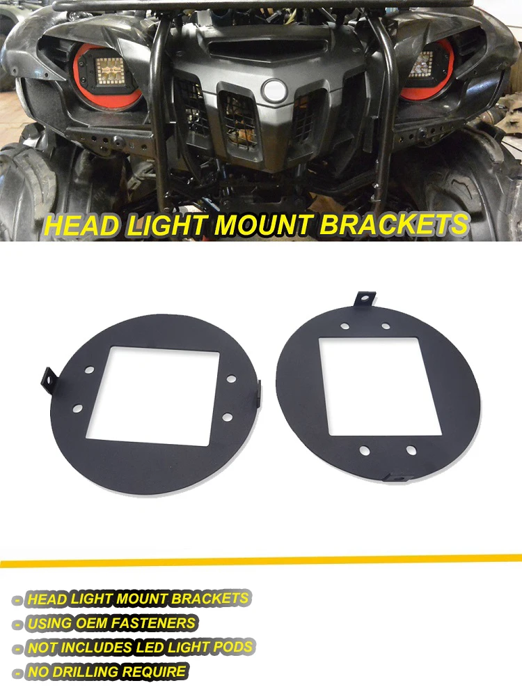 Для Yamaha Grizzly 2009- 550 и 2007- 700 светодиодный рабочий свет головное крепление кронштейны