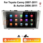Автомагнитола 2DIN на android, мультимедийный плеер для Toyota Camry 2007-2011, автомагнитола 2DIN с GPS-навигацией, Bluetooth-плеером, микрофоном, Wi-Fi, dvr