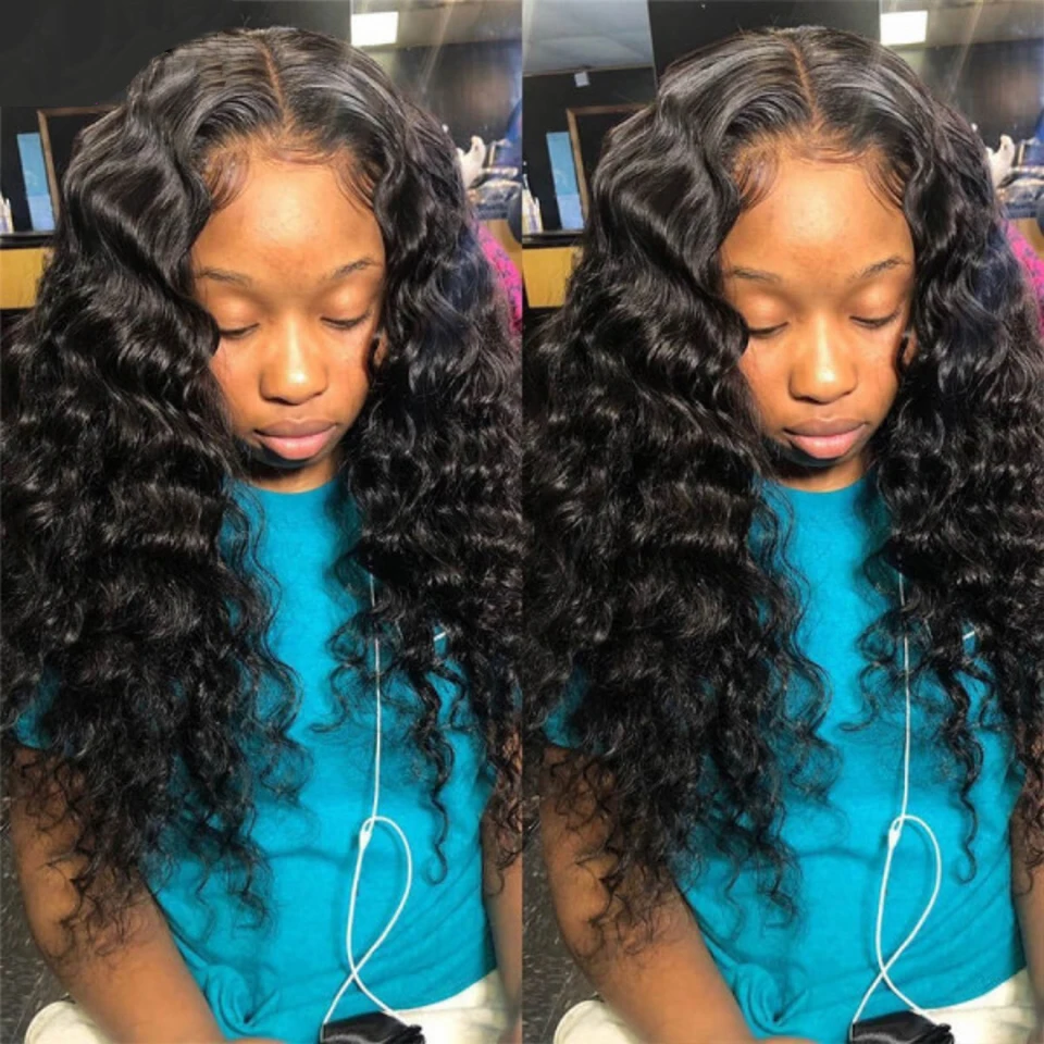 

28 30 Inch Loose Deep Wave Bundles 100% Human Hair Extension Brazilian Hair Weave Bundles Black Woman Remy Curly Hair Bundles