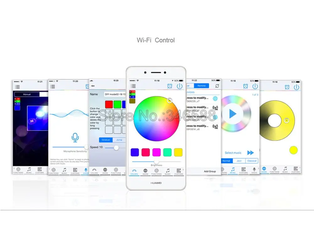 RGB+ CCT 5 канальная Светодиодная лента WiFi управление Лер музыка и таймер функция приложение управление Amazon Alexa Google Home Голосовое управление DC12-24V