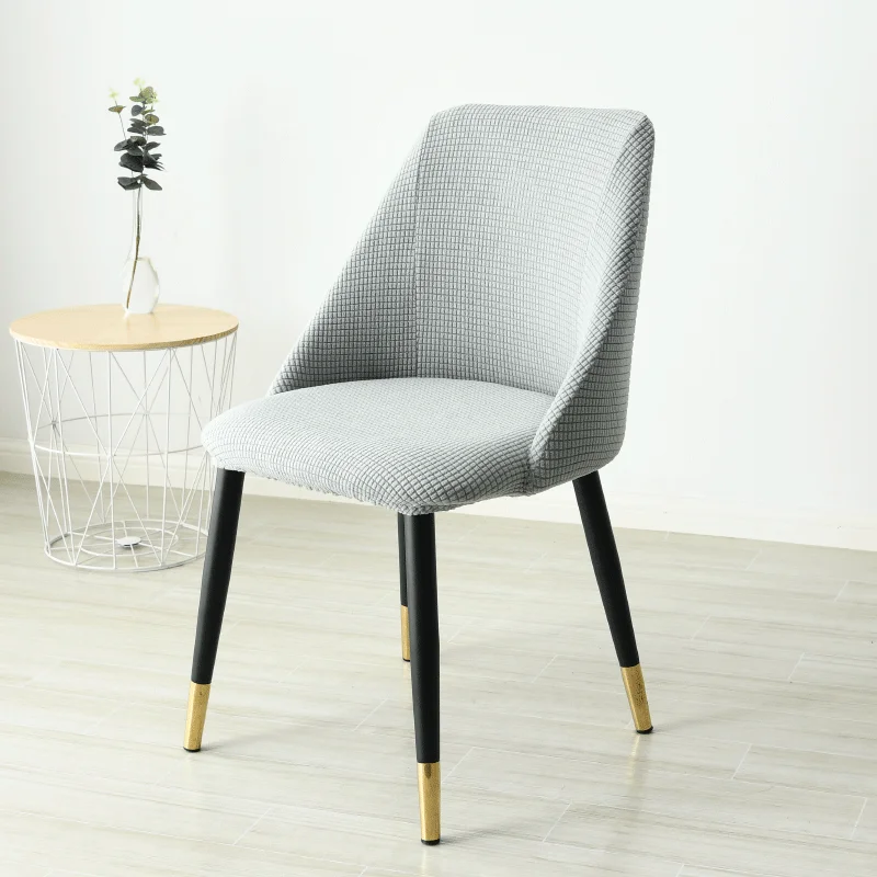 1/2/4Pc Low-inclined Armrest Chair Cover Washable Removable Arc Back Seat Polar Fleece for Hotel Spandex Dinning Slipcover | Дом и сад