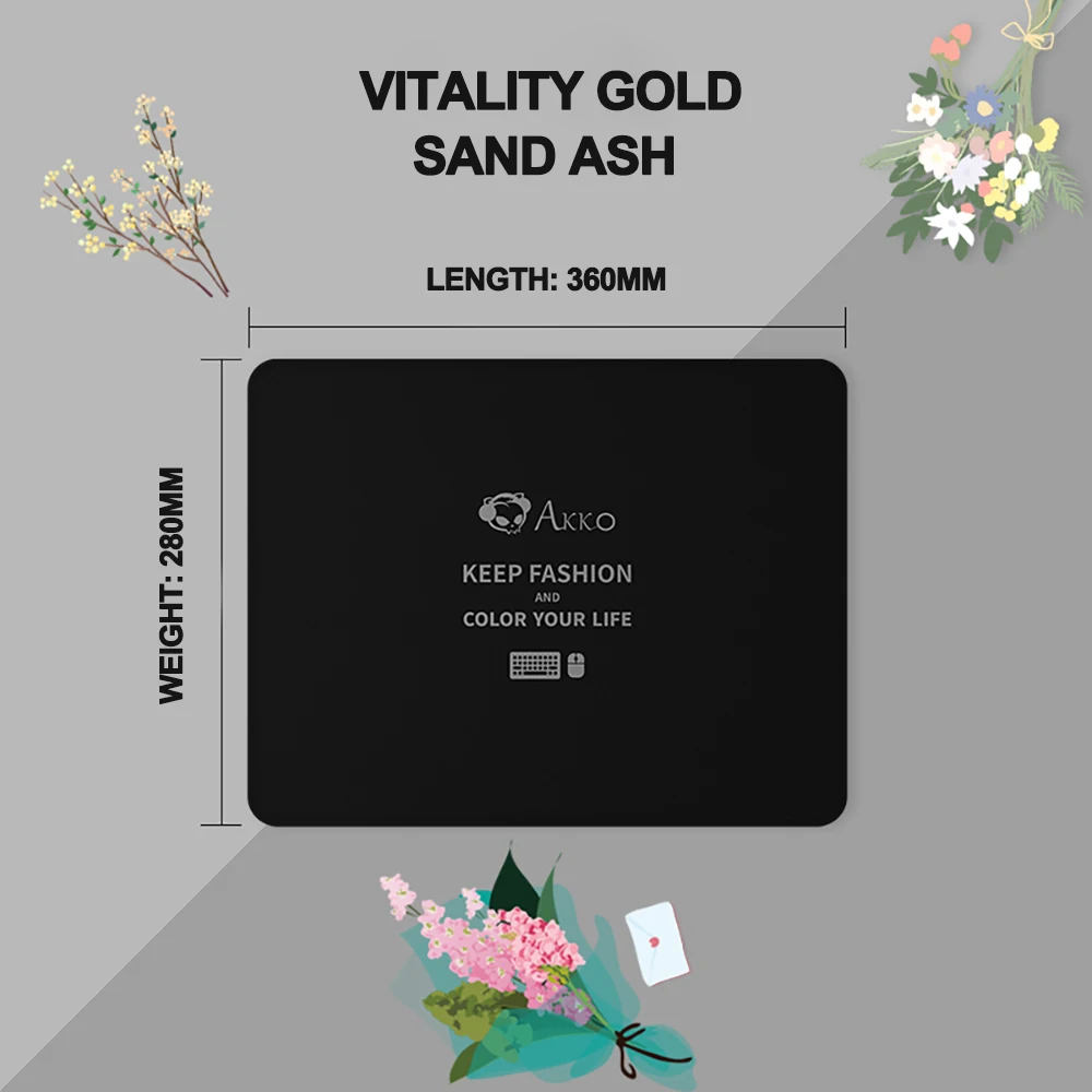 

AKKO Mousepad Mice Mat 360 x 280 x 3 mm Stitched Seam Edges Mause