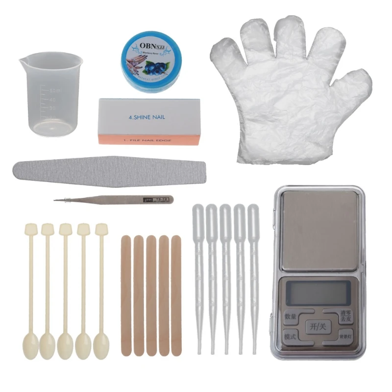 

26PCS DIY Resin Mixing Tools Kit Plastic Measuring Cups with Droppers Mixing Stir Sticks Tweezer Scale Resin Epoxy Tools
