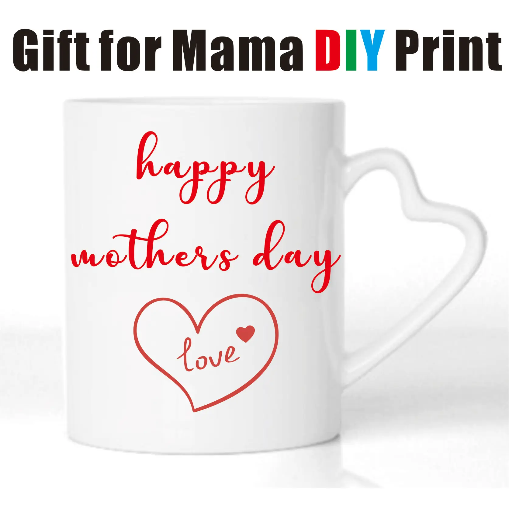 

Mothers Day Gift Custom Mug DIY Print with Text Wish Ceramic Classic Coffee Cup Customized Water Drink Daily Creative Present