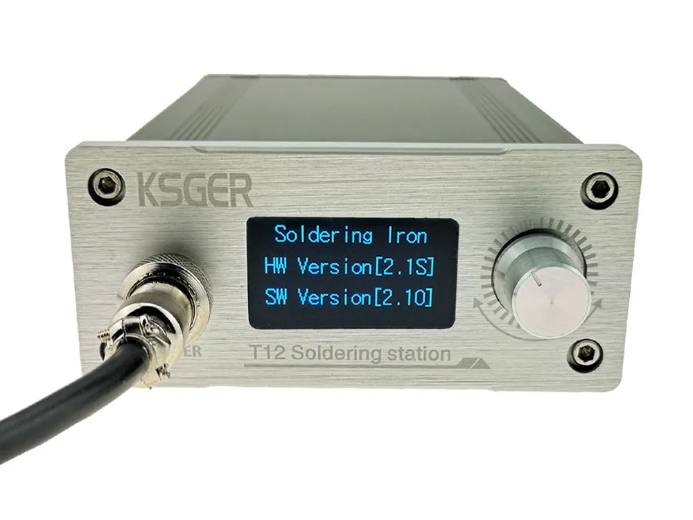 KSGER DIY T12 OLED паяльная станция STM32 V2.1S авто-сон T12 железные наконечники комплекты для сварки ABS держатель ручки Стенд CNC Передняя панель