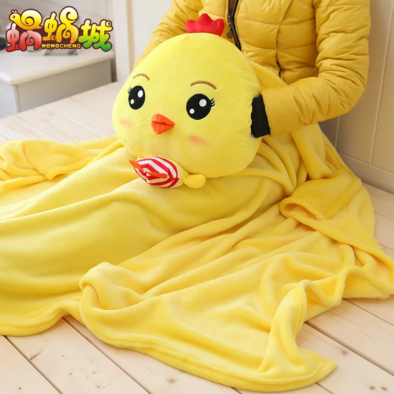 Candice guo! Милые забавные плюшевые игрушки цыпленок штаны в полоску желтый мягкий