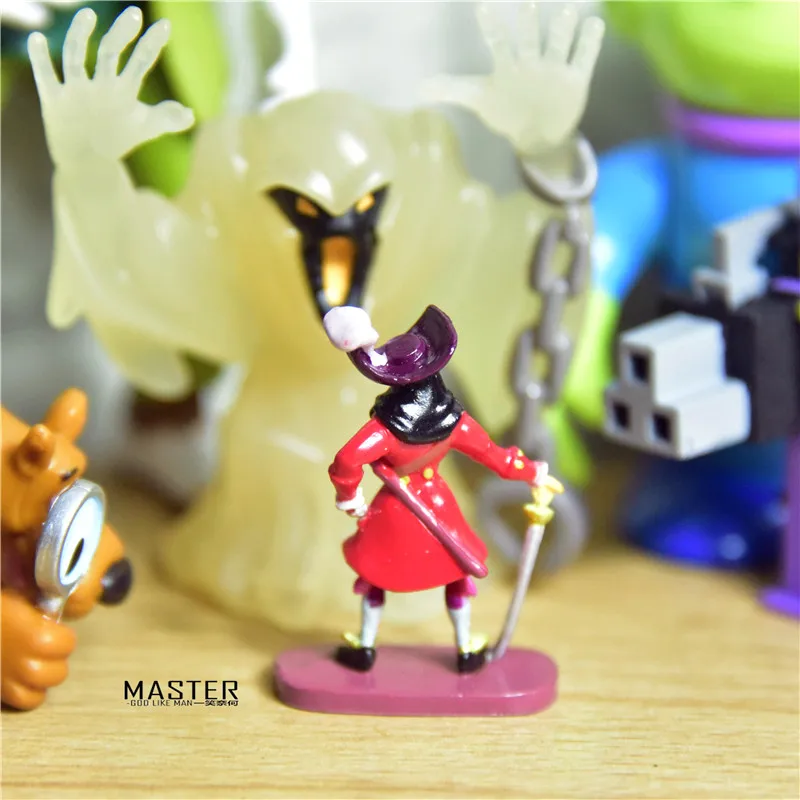

12piece 4cm Peter Pan captain Hook pvc figures toys Cartoon the hook figures model ornaments