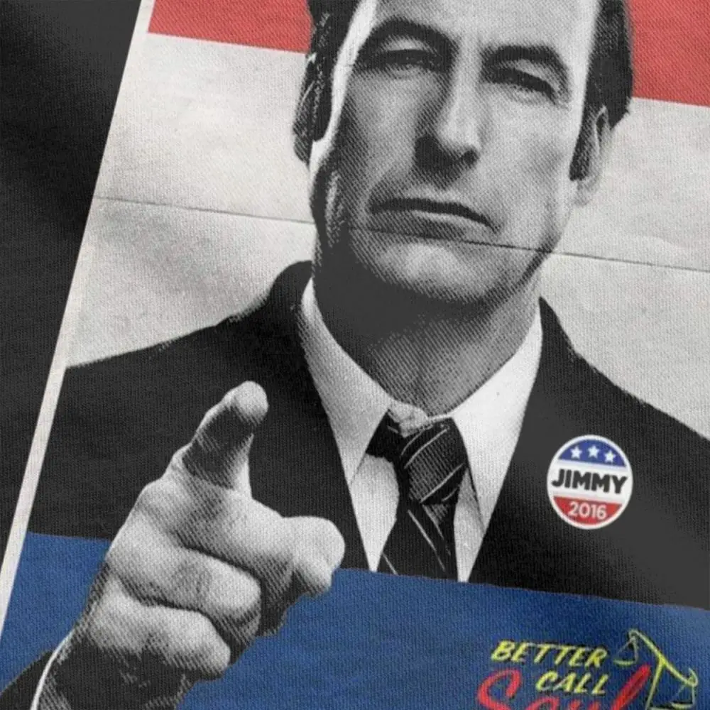 Мужские футболки с надписью Vote Jimmy Better Call Saul из сериала Goodman коротким рукавом