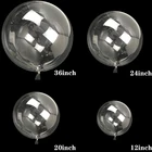 Гладкие прозрачные воздушные шары Bobo, 12202436 дюймов, прозрачный шар из ПВХ, украшение для вечеринки в честь Дня Рождения, гелиевые воздушные шары для будущей мамы
