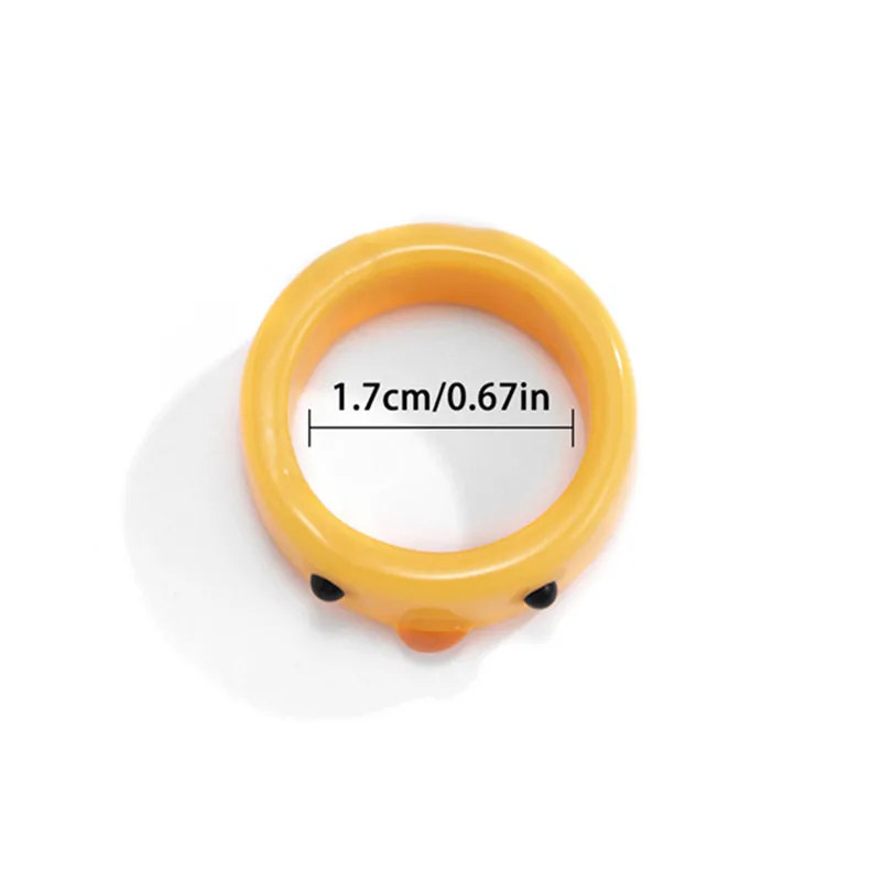 Новинка 2021 простая милая маленькая цыпленка Фотополимерная акриловая смола для