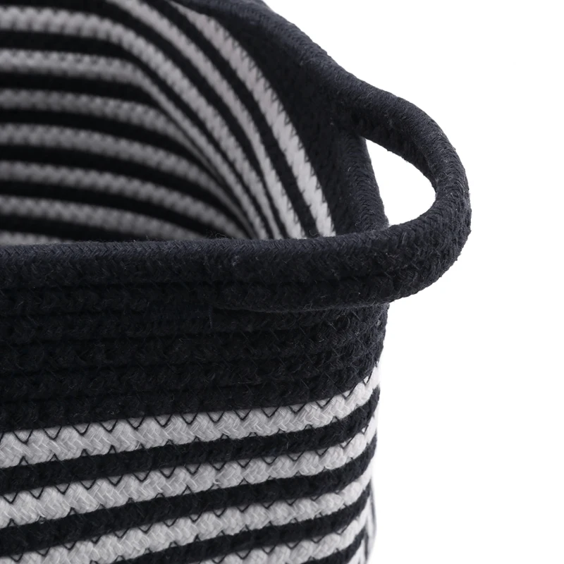 

Cotton Woven Storage Basket Toy Storage Basket Dirty Clothes Basket Storage Bucket Household Products