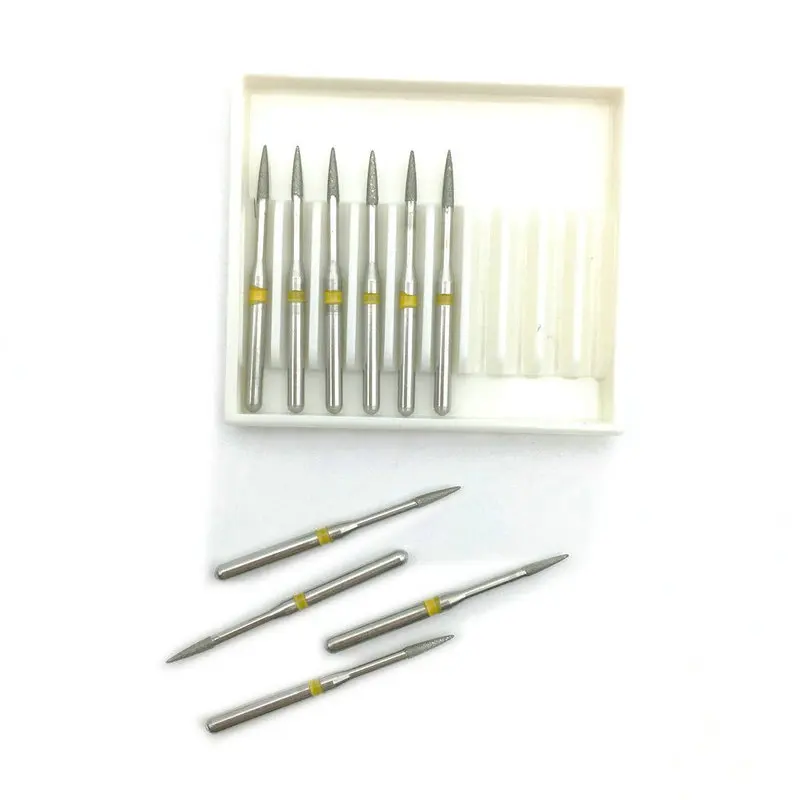 1 Box Dental Burs Diamond FG 1.6mm High Speed Drills for Polishing Smoothing Teeth Polishers FO-40EF | Инструменты
