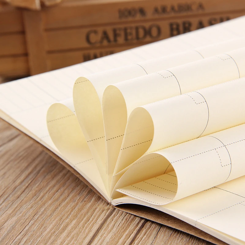 Standard Type 21*11 Travel Notebook Within Core Diary Notepad Kraft Paper Book Large Number | Канцтовары для офиса и дома