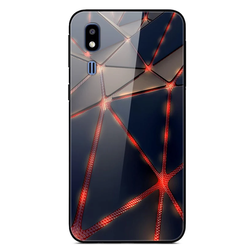 Для Samsung Galaxy A50 A70 A10 A20E A30 A40 A80 A90 A20 E Роскошная задняя крышка из закаленного стекла
