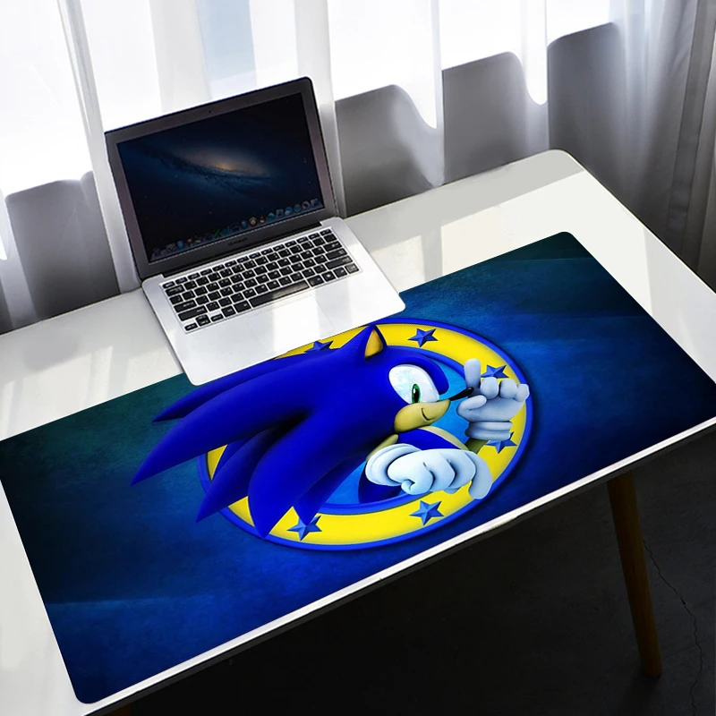 sonic anime mouse pad 80x30mm anti slip rubber laptop mat desk table mousepad gamer laptop large gaming padmouse xxl for mouse free global shipping