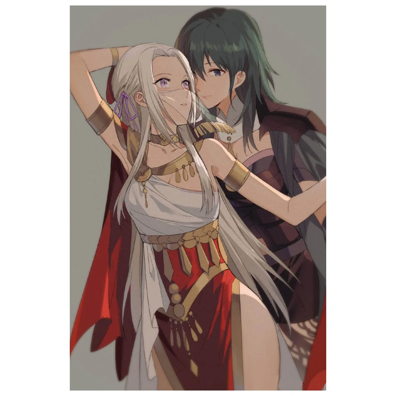 Цифровая картина по номерам огненная эмблема diy цифровая в японском стиле рамка