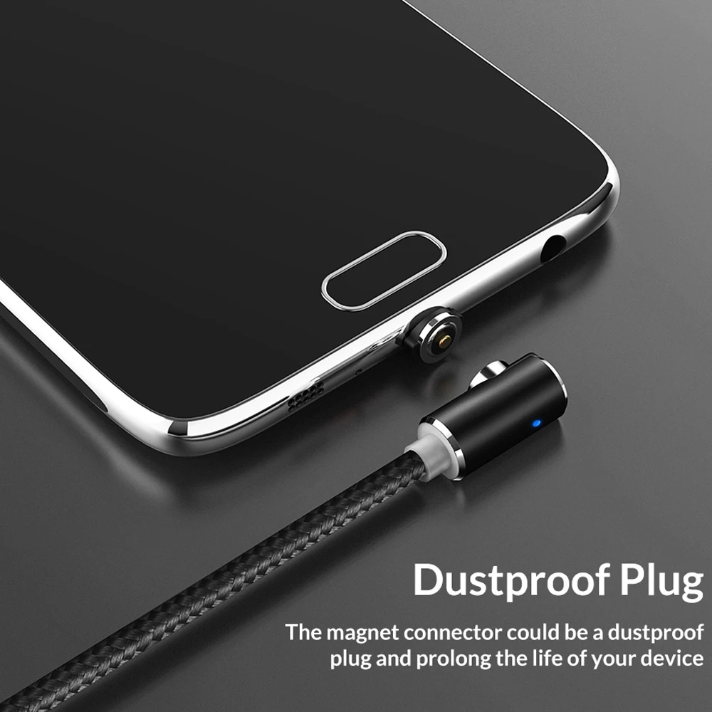90 градусов USB Магнитный быстрый заряд кабеля кабель для IPhone Xs Max 8 7 6 5 Магнит Micro usb type C кабель для samsung Xiaomi huawei