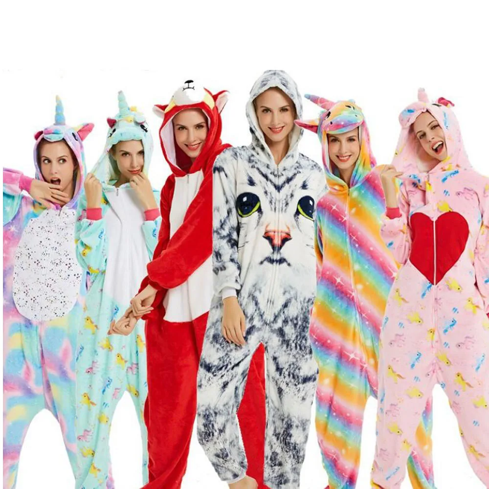 Семейный детский костюм для косплея комбинезон с единорогом Kigurumi единорог