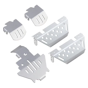 TRX4 металлический алюминиевый сплав передний задний корпус бронированная защитная пластина для 1:10 RC Rock Car Traxxas TRX-4