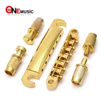 Gold Gitarre Br  cke Locking Tune-O-Matic TOM Br  cke und Saitenhalter Set f  r Elektrische Gitarre