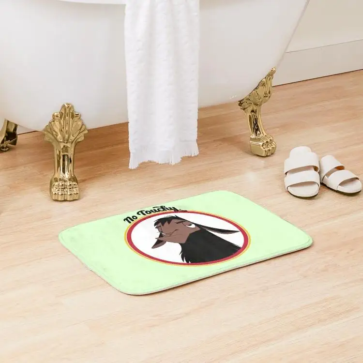 

Kuzco No Touchy Sad Llama Emperor Is New Bath Mat Floor Bedroom Wash Kitchen Cartoon.Doormat Toilet Rug Modern Bathroom Pad
