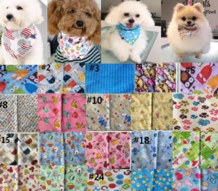 mix or choose color 60 шт./лот, дизайн, Микс, 60 цветов, регулируемые банданы для собак, щенков, питомцев, хлопок, галстук для животных, размер s M Y510 - Цвет: mix or choose color
