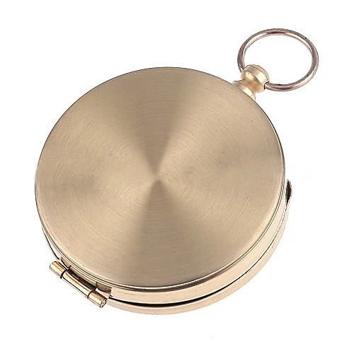 Карманный светящийся компас-раскладушка из чистой меди стильный брелок для