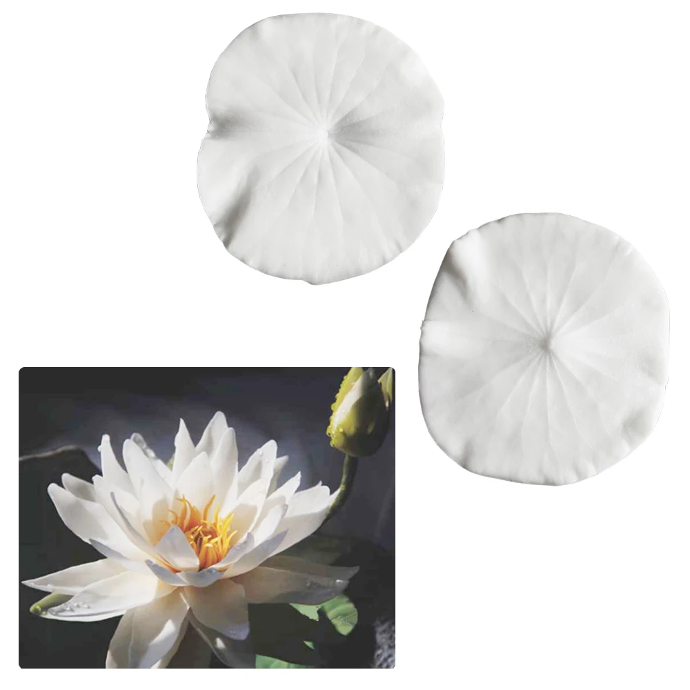 

Новая силиконовая форма для украшения торта в виде листьев лотоса, форма для украшения торта, глина, клейкая паста, ручная работа, цветок M2691