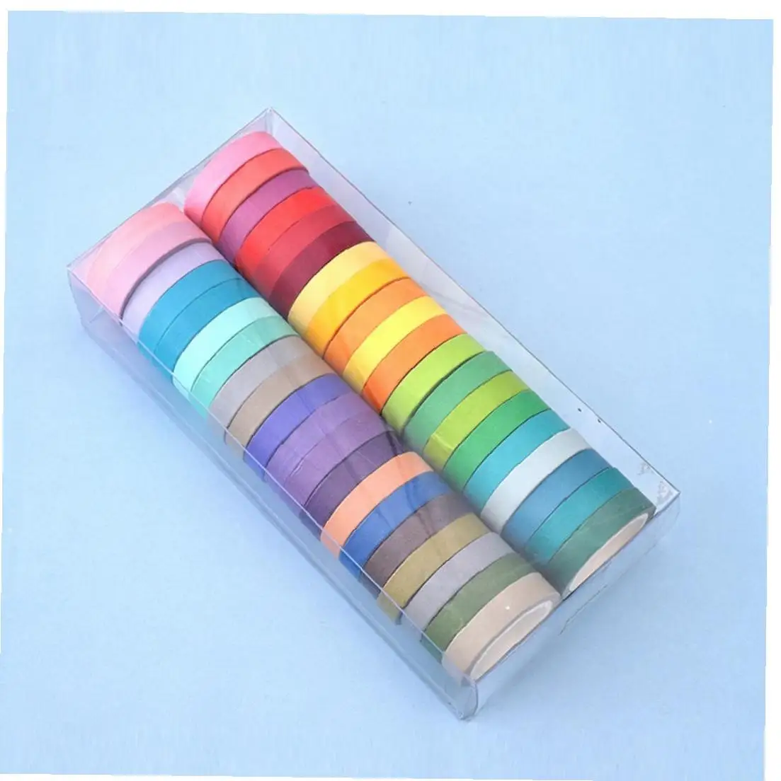 Радужная лента декоративная маркировочная офисная записываемая Цветная Клейкая