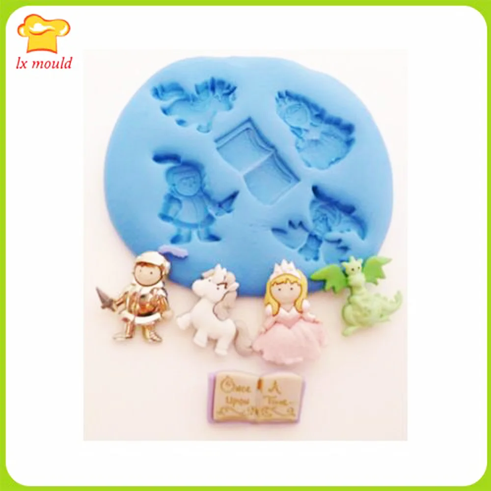 Сказочный замок принцессы малых судов Sugarcraft Фимо Силиконовой резины прессформы