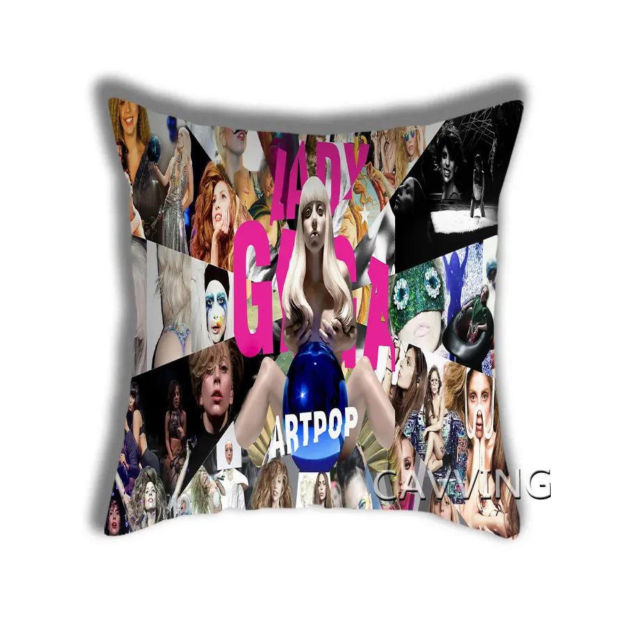 LADY GAGA 3D Printed Polyester Decorative Pillowcases Throw Pillow Cover Square Zipper Cases Fans Gifts 01 | Дом и сад