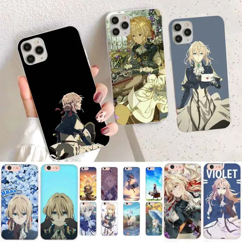 

YNDFCNB Violet Evergarden Phone Case for iphone 13 11 12 pro XS MAX 8 7 6 6S Plus X 5S SE 2020 XR case