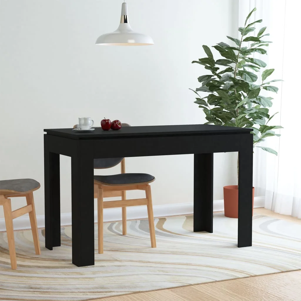 

Dining Table Black 47.2"x23.6"x29.9" Chipboard