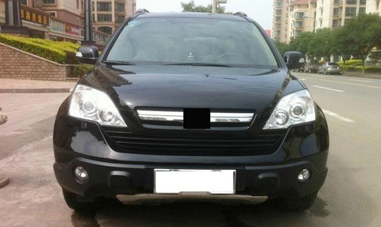 

2PCS Aluminum alloy Front & Rear Bumper Protector Skid Plate Cover Trim For Honda CRV C RV 2007 2008 2009