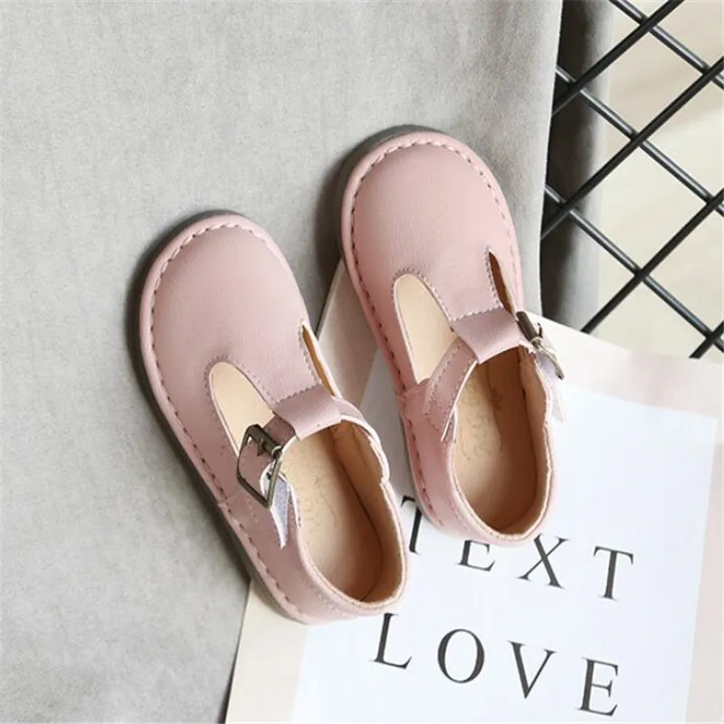 Кожаные туфли для девочек Детские сандалии из ПУ платье принцессы малышей