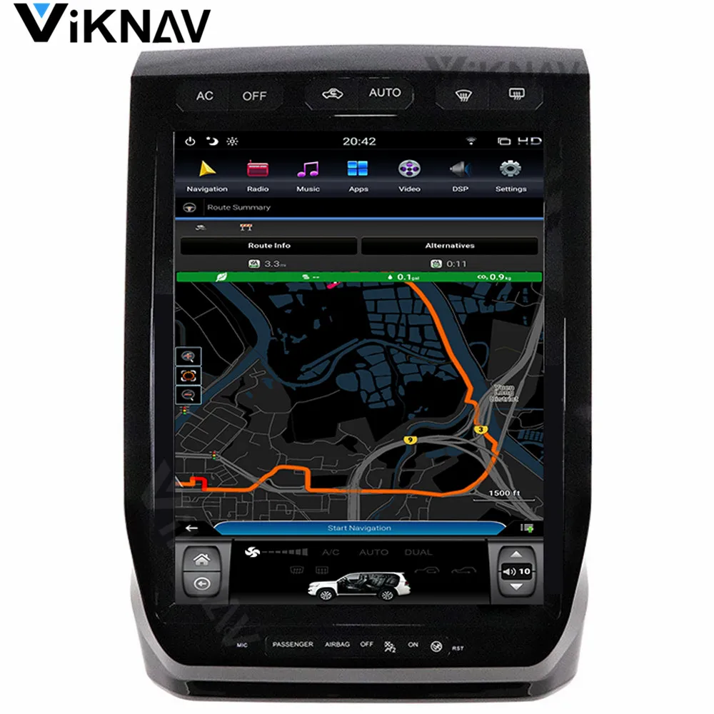 Вертикальный экран 13 дюймов для Ford F150 2015-2019 Система android автомобильный GPS navi