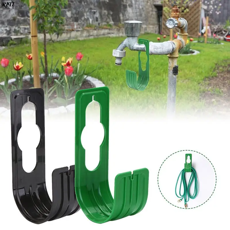 Green Garden Hose Hanger Car Holder Wall Mount Plastic RustFree | Дом и сад