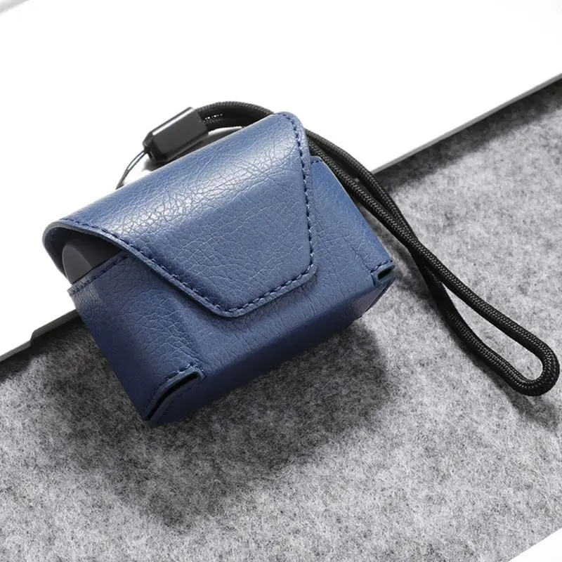 Кожаный чехол Полная сумка для хранения коробка с ремешком Jabra Elite Active 65t