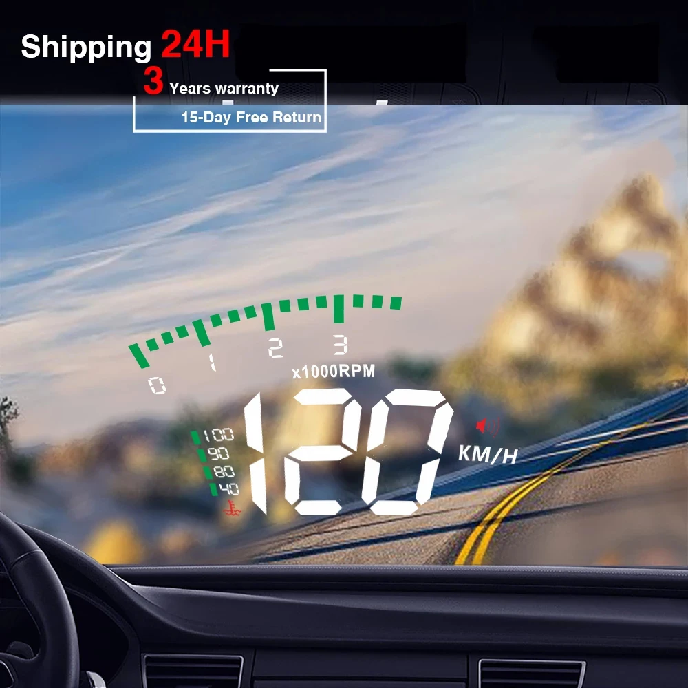 

Проектор автомобильный на лобовое стекло, 3,5 дюйма, EOBD, OBD2